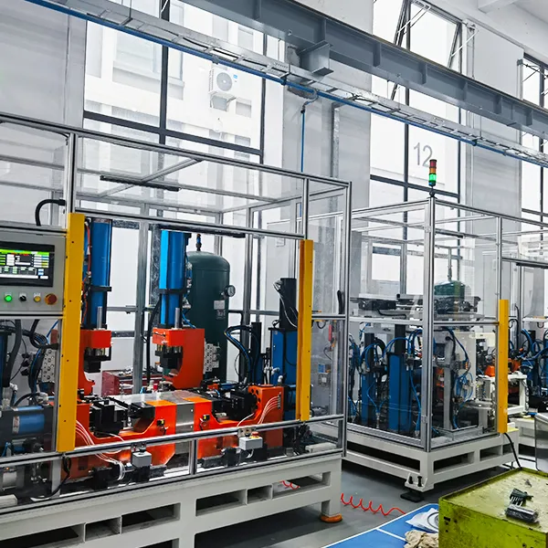 Equipo de clinchado automatizado para lavadoras