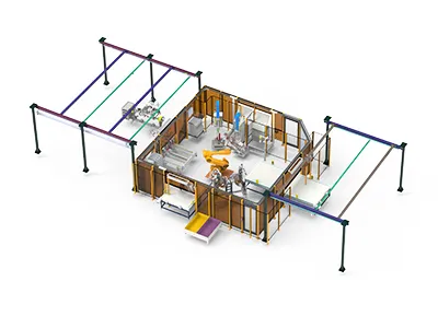 Unidades de remachado del panel del piso trasero de vehículos de nueva energía (VNE)