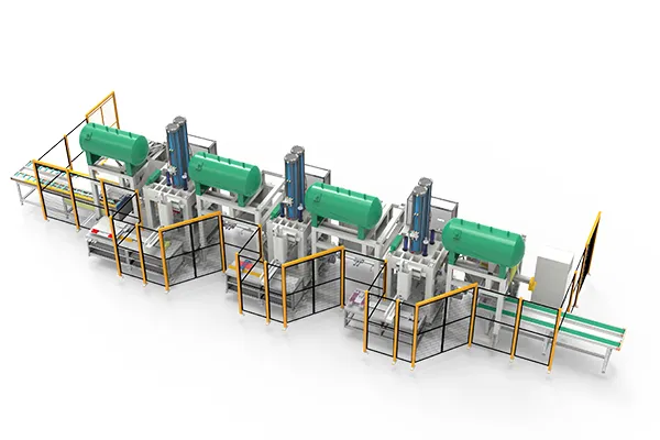 Línea de remachado automatizada para paneles traseros de sistemas de climatización