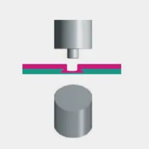 Clinchado plano (matriz de clinchado con segmentos fijos y móviles)