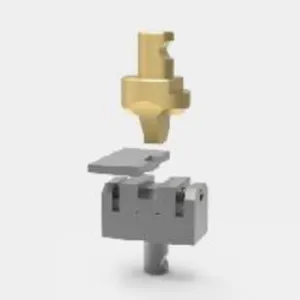 Clinchado rectangular con corte