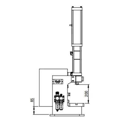 Prensa clinchadora (Prensa de banco con marco en C de 4 toneladas)
