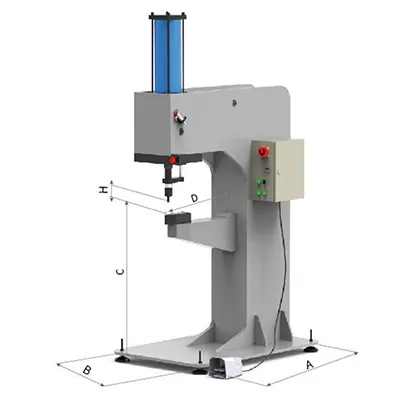 Prensa clinchadora (Prensa de banco con marco en C de 4 toneladas)