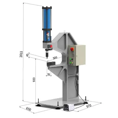Prensa clinchadora (Prensa de banco con marco en C de 4 toneladas)