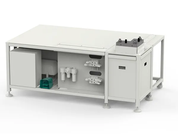 Banco para clinchado (clinchado de esquinas de amortiguadores de HVAC) 