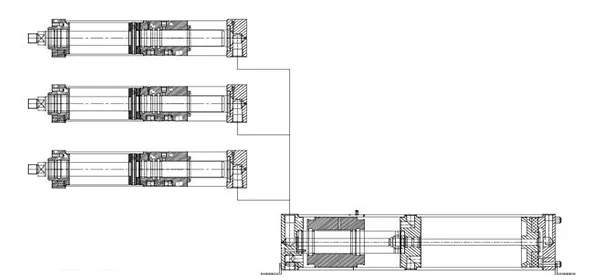 Cilindro AT (varias unidades) + Intensificador TMPSxxx-xxx