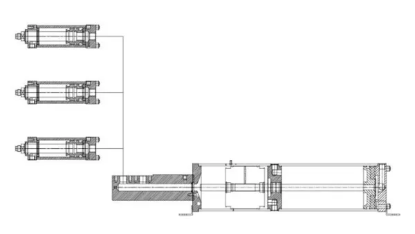 Cilindro HZ (varias unidades) + Intensificador HMPSxxx-xxx